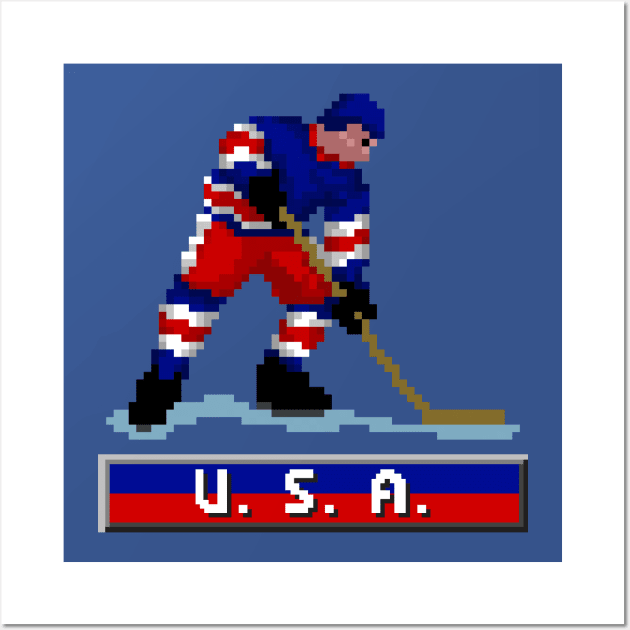 Team U.S.A. Hockey Wall Art by clarkehall